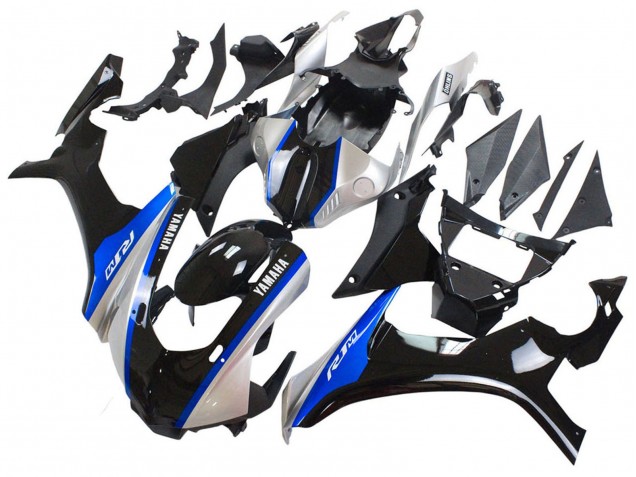 Purchase 2015-2019 Silver Blue Glossy Black Yamaha YZF 1000 R1 Motorcycle Fairings UK