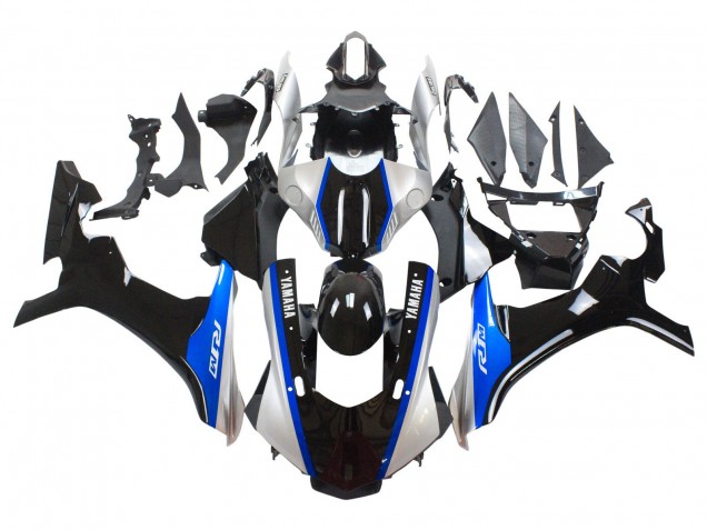 Purchase 2015-2019 Silver Blue Glossy Black Yamaha YZF 1000 R1 Motorcycle Fairings UK