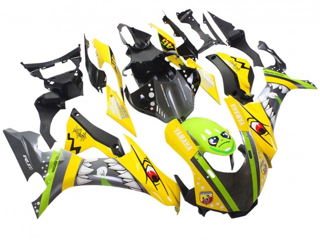 Purchase 2015-2019 Yellow Green Shark Yamaha YZF 1000 R1 Motorcycle Fairings UK