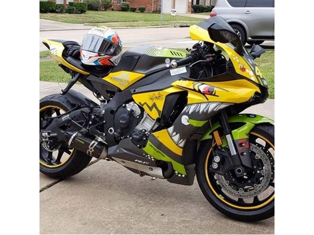 Purchase 2015-2019 Yellow Green Shark Yamaha YZF 1000 R1 Motorcycle Fairings UK