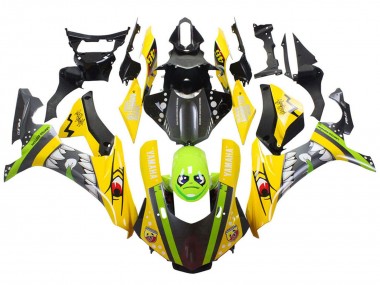 Purchase 2015-2019 Yellow Green Shark Yamaha YZF 1000 R1 Motorcycle Fairings UK