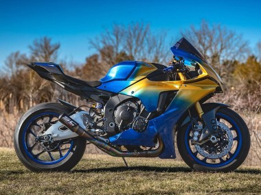 Purchase 2020-2025 Blue Gold Yamaha YZF 1000 R1 Motorcycle Fairings UK