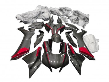 Purchase 2020-2025 Black Red Carbon Fiber Yamaha YZF 1000 R1 Motorcycle Fairings UK