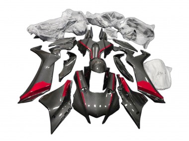 Purchase 2020-2025 Black Carbon Fiber Red Yamaha YZF 1000 R1 Motorcycle Fairings UK