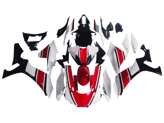 Purchase 2020-2025 White Red Glossy Black Yamaha YZF 1000 R1 Motorcycle Fairing UK