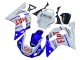 Purchase 1998-2002 White Blue Red Fiat 99 Yamaha YZF 600 R6 Motorcycle Fairings UK