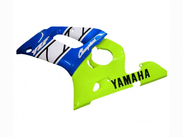 Purchase 1998-2002 Neon Green Blue White Champions Yamaha YZF 600 R6 Motorcycle Fairings UK