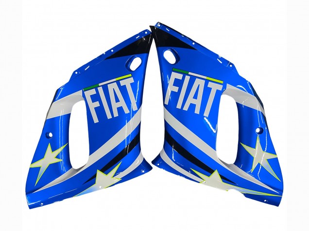 Purchase 1998-2002 White Blue Neon Yellow Fiat Motul Michelin Yamaha YZF 600 R6 Motorcycle Fairings UK