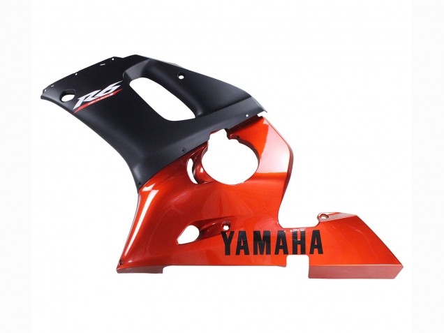 Purchase 1998-2002 Orange Matte Black Yamaha YZF 600 R6 Motorcycle Fairings UK