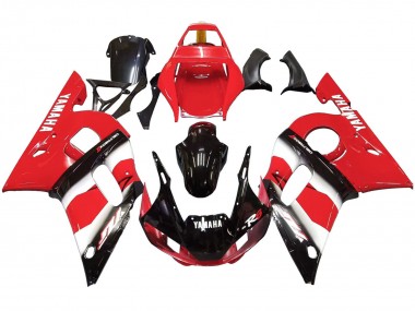 Purchase 1998-2002 Red White Glossy Black Yamaha YZF 600 R6 Motorcycle Fairing UK