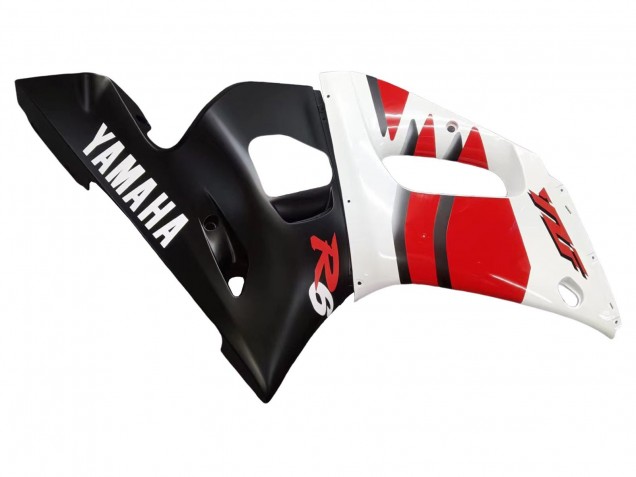 Purchase 1998-2002 White Red Glossy Black Yamaha YZF 600 R6 Motorcycle Fairings UK