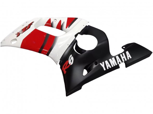 Purchase 1998-2002 White Red Glossy Black Yamaha YZF 600 R6 Motorcycle Fairings UK