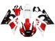 Purchase 1998-2002 White Red Glossy Black Yamaha YZF 600 R6 Motorcycle Fairings UK