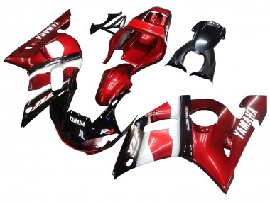 Purchase 1998-2002 Red White Glossy Black Yamaha YZF 600 R6 Motorcycle Fairings UK