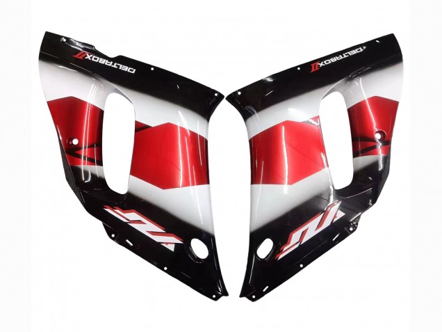 Purchase 1998-2002 Red White Glossy Black Yamaha YZF 600 R6 Motorcycle Fairings UK