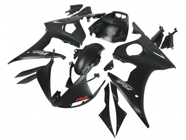 Purchase 2003-2004 Matte Black Yamaha YZF R6 Motorcycle Fairings UK