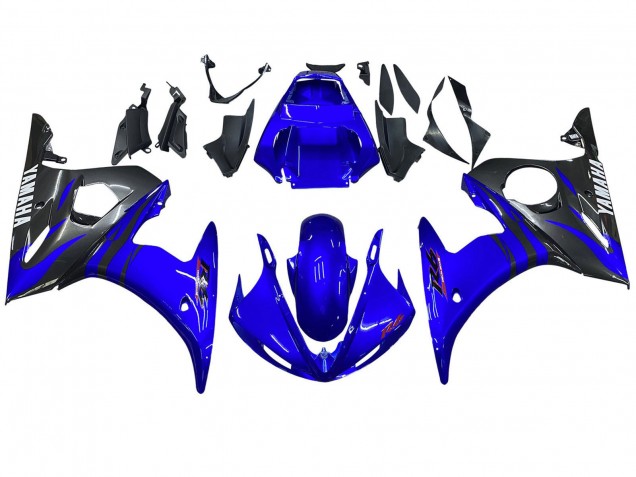 Purchase 2003-2004 Blue Glossy Black Yamaha YZF R6 Motorcycle Fairings UK