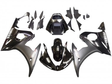 Purchase 2003-2004 Glossy Black Matte Black White Decals Yamaha YZF R6 Motorcycle Fairings UK