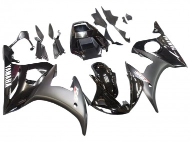 Purchase 2006-2009 Glossy Black Matte Black White Decals Yamaha YZF R6S Motorcycle Fairings UK