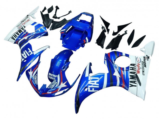 Purchase 2006-2009 White Blue Fiat Motul Kastinee Yamaha YZF R6S Motorcycle Fairings UK