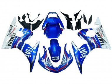 Purchase 2006-2009 White Blue Fiat Motul Kastinee Yamaha YZF R6S Motorcycle Fairings UK