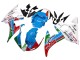 Purchase 2003-2004 White Blue Green Red Kastinee Dunlop Motul Yamaha YZF R6 Motorcycle Fairings UK
