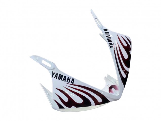Purchase 2006-2009 White with Dark Black Flame Yamaha YZF R6S Motorcycle Fairings UK