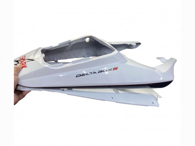 Purchase 2006-2009 White with Dark Black Flame Yamaha YZF R6S Motorcycle Fairings UK