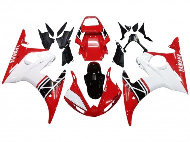 Purchase 2006-2009 White Red Glossy Black Yamaha YZF R6S Motorcycle Fairing UK