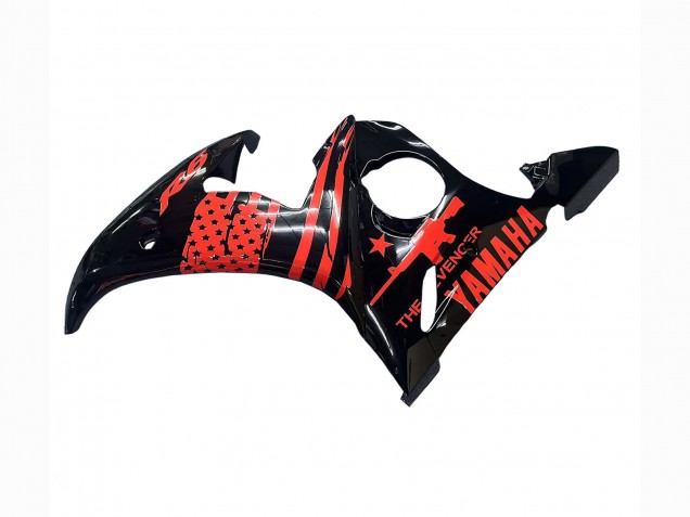Purchase 2006-2009 Glossy Black Red Yamaha YZF R6S Motorcycle Fairing UK