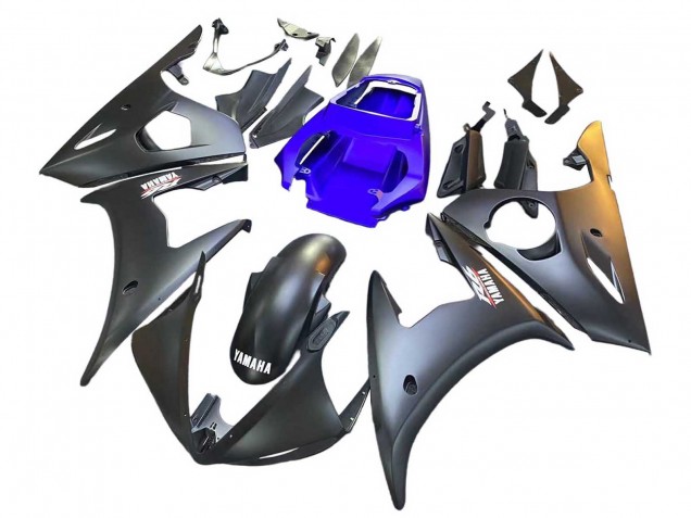 Purchase 2003-2004 Blue Matte Black Yamaha YZF R6 Motorcycle Fairings UK