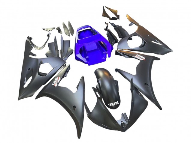 Purchase 2003-2004 Blue Matte Black Yamaha YZF R6 Motorcycle Fairings UK