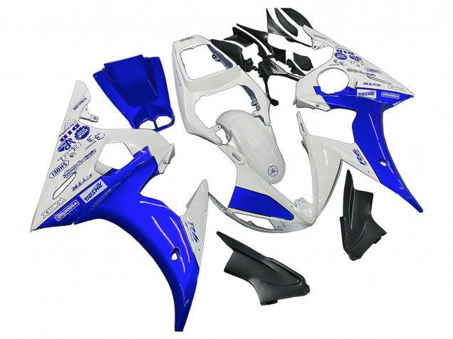 Purchase 2003-2004 White Blue GYTR Yamaha YZF R6 Motorcycle Fairings UK