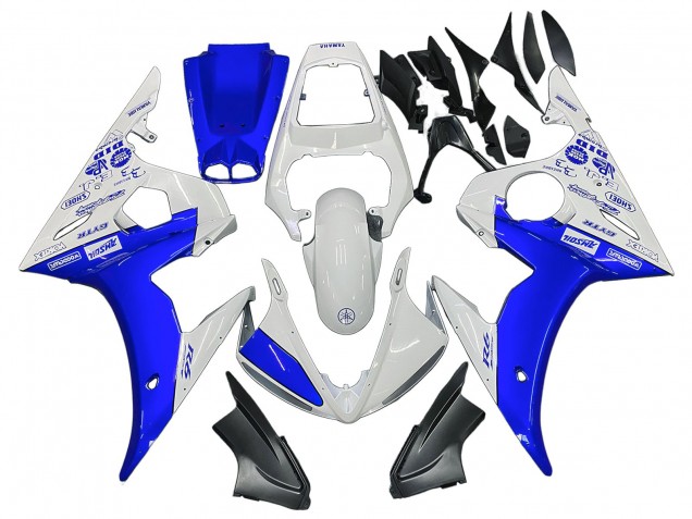 Purchase 2003-2004 White Blue GYTR Yamaha YZF R6 Motorcycle Fairings UK