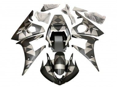 Purchase 2006-2009 Black Red Geometric Yamaha YZF R6S Motorcycle Fairings UK