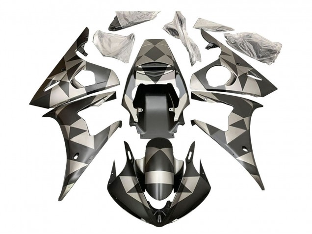 Purchase 2006-2009 Black Red Geometric Yamaha YZF R6S Motorcycle Fairings UK