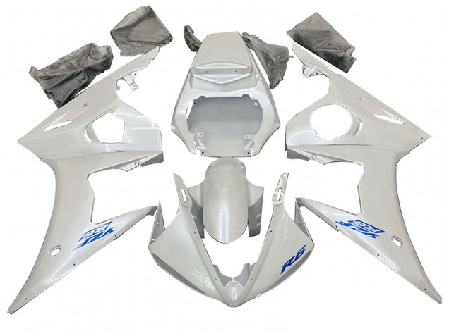 Purchase 2003-2004 White Yamaha YZF R6 Motorcycle Fairings UK
