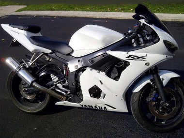 Purchase 2006-2009 White Black Decals Yamaha YZF R6S Motorcycle Fairings UK