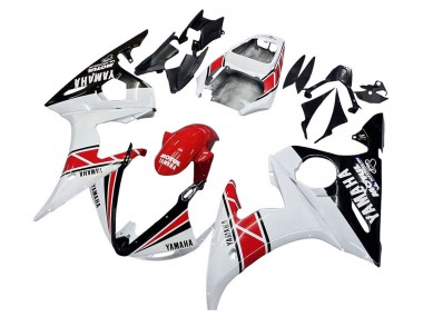 Purchase 2003-2004 White Red Glossy Black Motul Yamaha YZF R6 Motorcycle Fairings UK