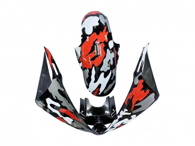 Purchase 2003-2004 Black Red Grey Camouflage Yamaha YZF R6 Motorcycle Fairings UK