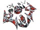 Purchase 2006-2009 Black Red Grey Camouflage Yamaha YZF R6S Motorcycle Fairings UK