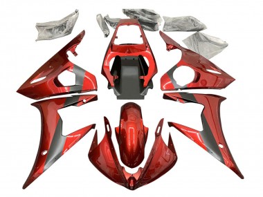 Purchase 2003-2004 Red Matte Black Yamaha YZF R6 Motorcycle Fairing UK