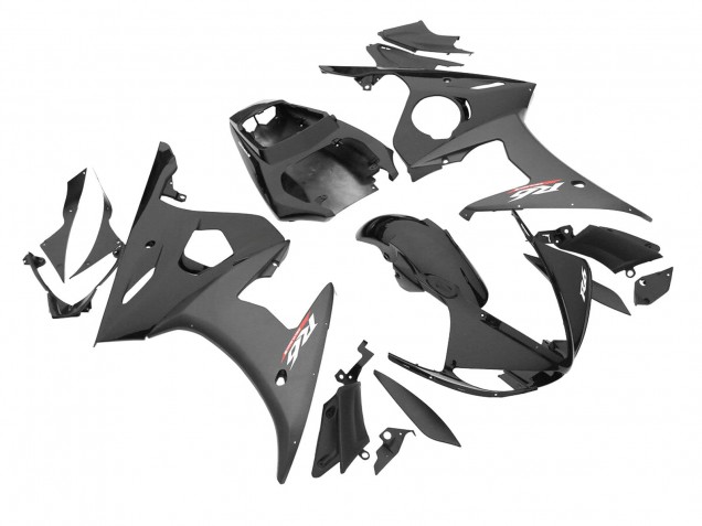 Purchase 2006-2009 Glossy Black Matte Black Yamaha YZF R6S Motorcycle Fairings UK
