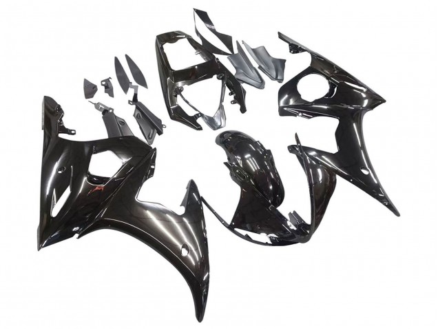 Purchase 2003-2004 Glossy Black Yamaha YZF R6 Motorcycle Fairings UK