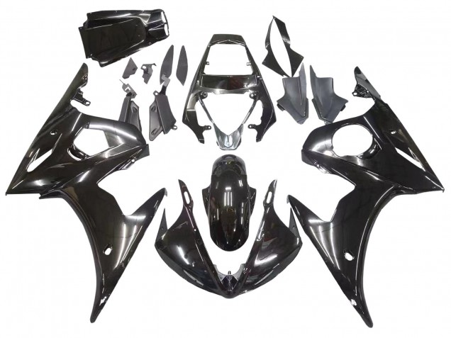 Purchase 2006-2009 Glossy Black Yamaha YZF R6S Motorcycle Fairings UK