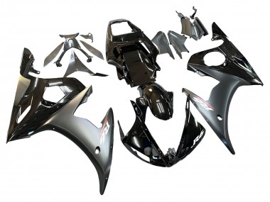Purchase 2003-2004 Glossy Black Matte Black Gold Chameleon Yamaha YZF R6 Motorcycle Fairings UK