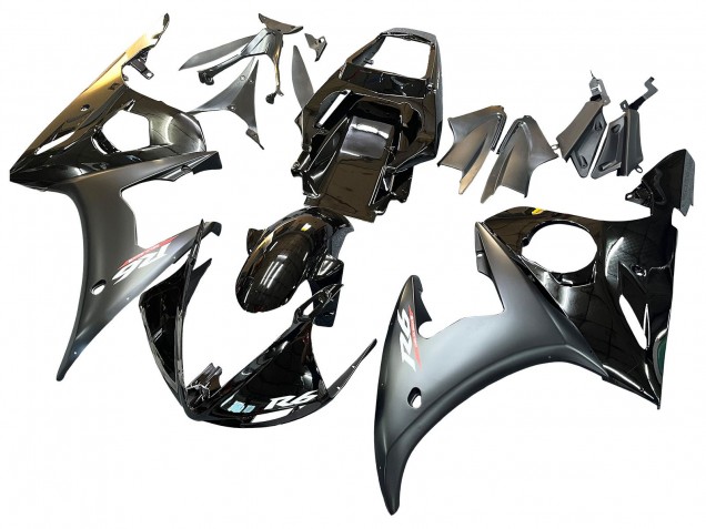 Purchase 2003-2004 Glossy Black Matte Black Gold Chameleon Yamaha YZF R6 Motorcycle Fairings UK