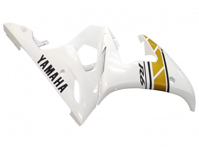 Purchase 2006-2009 White Gold Yamaha YZF R6S Motorcycle Fairings UK