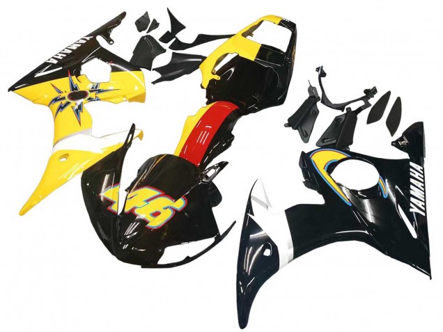 Purchase 2005 Black Yellow Red 46 Yamaha YZF 600 R6 Motorcycle Fairings UK Purchase 2005 Black Yellow Red 46 Yamaha YZF 600 R6 Motorcycle Fairings UK