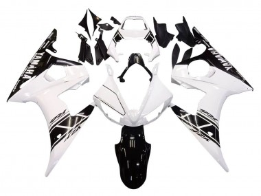 Purchase 2005 White Black Yamaha YZF 600 R6 Motorcycle Fairings UK